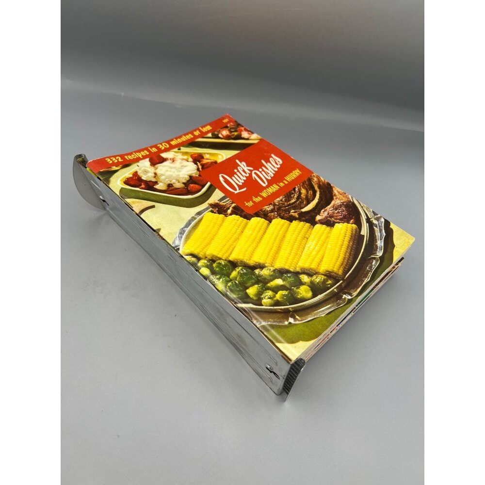 1950s Culinary Arts Institute 12 Recipe Books in Steel Binder Retro Vtg Kitchen